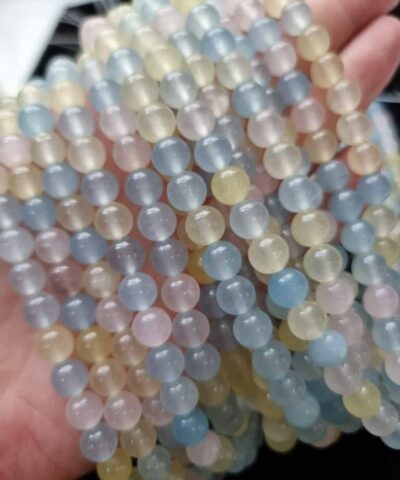 Morganit Akik Dogal Tas 8 Mm