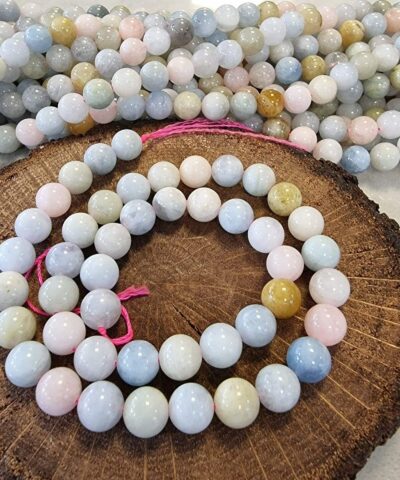 Morganit Dogal Tas 8mm