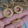 Motifli Kalin Halka 23 Mm 3