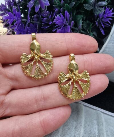 Motifli Yelpaze Kolye Ucu 2