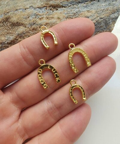 Nal Altın Kaplama Kolye Ucu