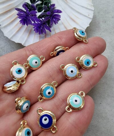 Nazar Goz 3d Cift Tarafli Bileklik Malzemesi 10 Mm 2