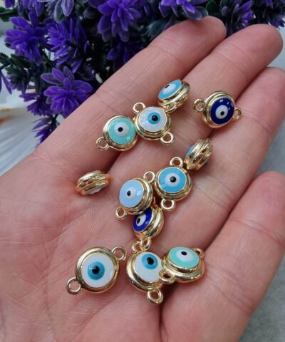 Nazar Goz 3d Cift Tarafli Bileklik Malzemesi 10 Mm