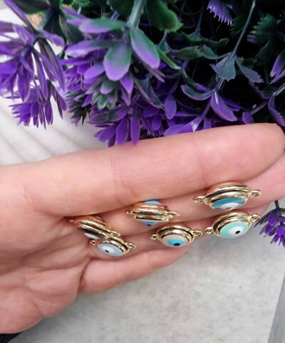 Nazar Goz 3d Cift Tarafli Bileklik Malzemesi 14 Mm 2