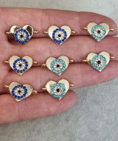 Nazar Gozlu Kalp Bileklik Malzemesi