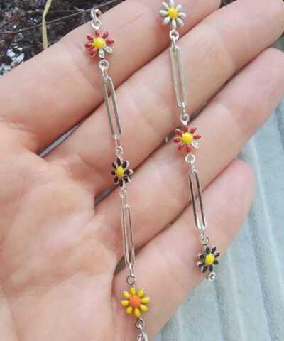 Nazarlı Boncuklu Renkli Takı Zinciri - 512