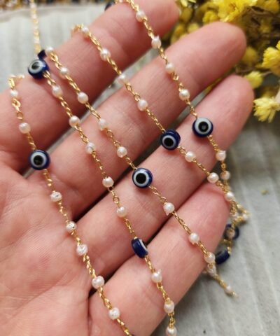 Nazarlı İncili Takı Zinciri