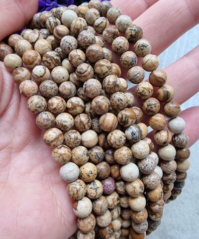 Odun Japser Dogal Tas Cesitleri 6 Mm
