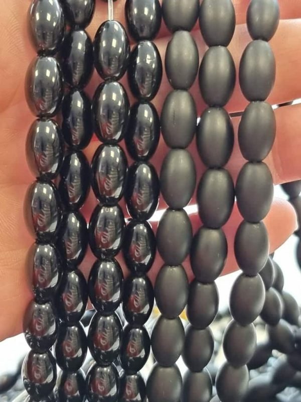 8x13 MM Oniks Arpa Kesim Tespih Tipi