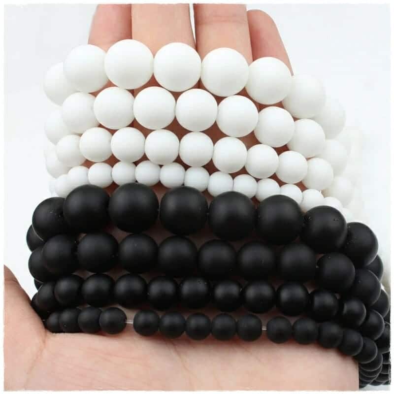 Oniks Beyaz Dogal Tas Dizi 7