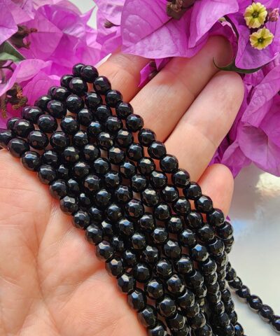 Oniks Faset Kesim Dogal Tas Cesitleri 6 Mm