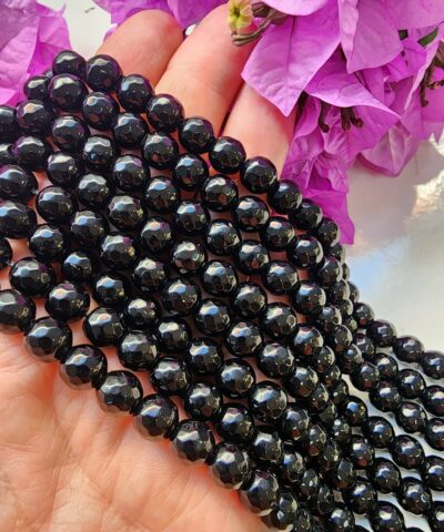 Oniks Faset Kesim Dogal Tas Cesitleri 8 Mm