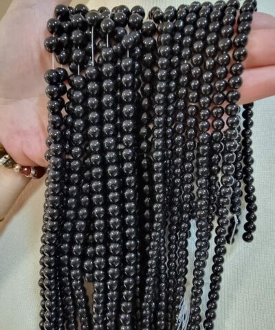 Oniks Parlak Siyah Dogal Tas Dizi 2