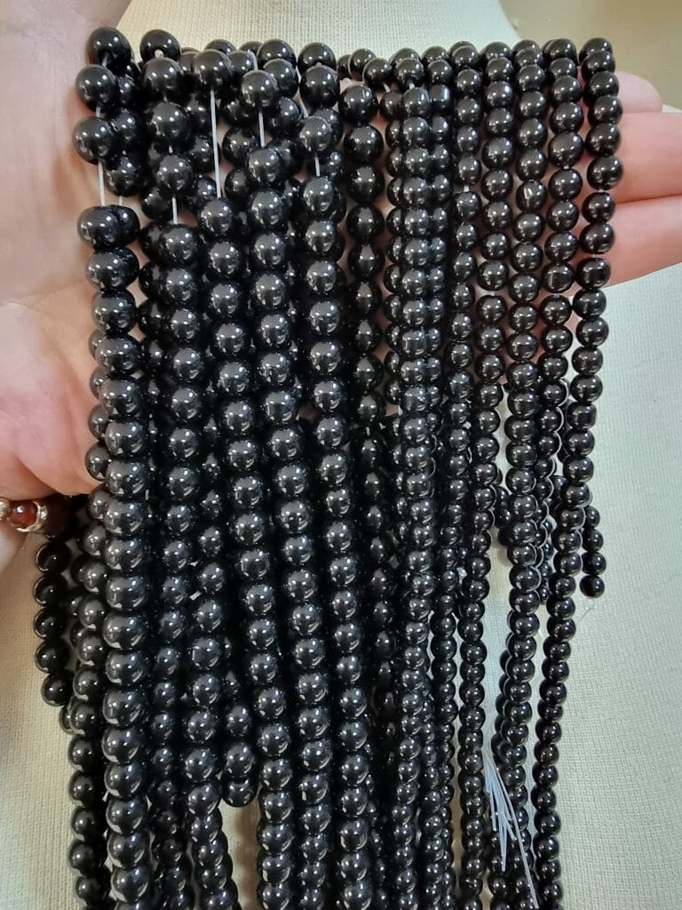 Oniks Parlak Siyah Dogal Tas Dizi 3