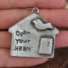Open Your Heart Zamak Kolye Ucu 2