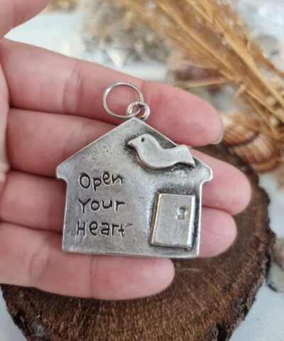 Open Your Heart Zamak Kolye Ucu 3