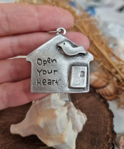 Open Your Heart Zamak Kolye Ucu 4