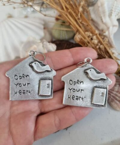 Open Your Heart Zamak Kolye Ucu