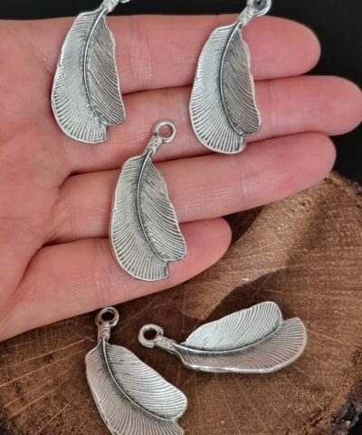 Orkide Yaprak Sekilli Zamak Taki Malzemesi 3