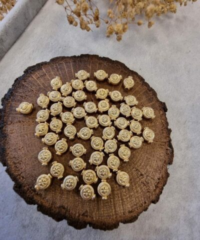 Otantik Cicekli Altin Kaplama Taki Ara Aparati 2