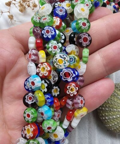 Otantik Yassi Cam Boncuk 2