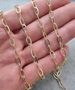 Oval 4.5 mm Kolye Zinciri