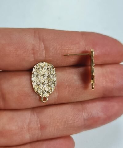 Oval Çizgili Küpe Aparatı