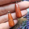 Oval Damla Jasper Tasi Kolye Ucu