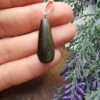 Oval Damla Obsidyen Tasi Kolye Ucu 4