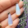 Oval Damla Opal Tasi Kolye Ucu 3