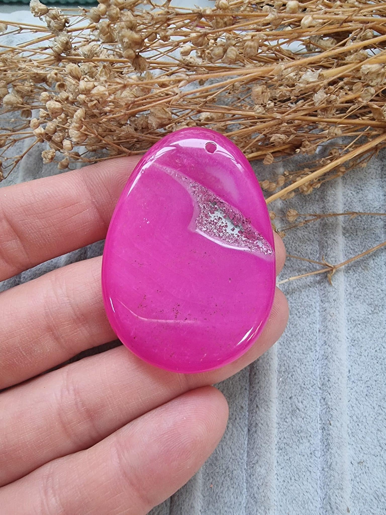 Oval Dilim Akik Kolye Ucu 502