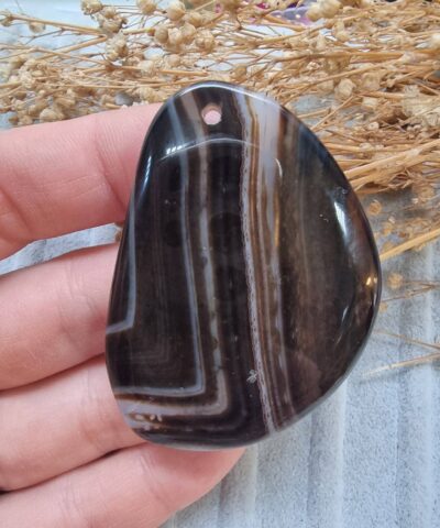 Oval Dilim Akik Kolye Ucu 503