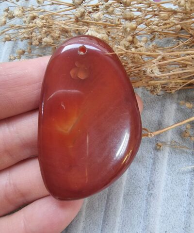 Oval Dilim Akik Kolye Ucu 504