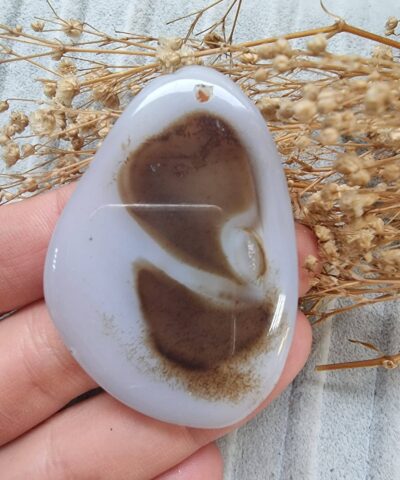 Oval Dilim Akik Kolye Ucu 506