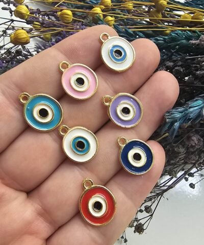 Oval Nazar Göz Kolye Ucu