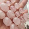 Oval Pembe Kuvars Dogal Tas Aaa