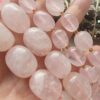 Oval Pembe Kuvars Dogal Tas Aaa 3