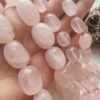 Oval Pembe Kuvars Dogal Tas Aaa 4