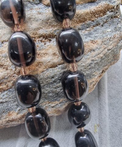 Oval Tambur Dumanli Kuvars Dogal Tasi 2