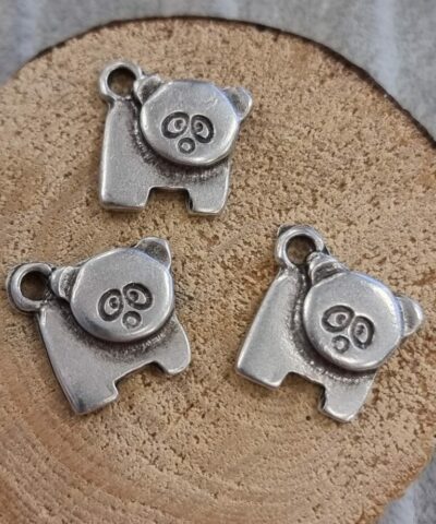 Panda Zamak Dokum Kolye Ucu