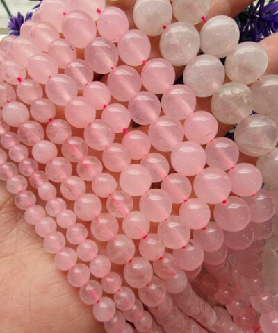 Pembe Kuvars Dogal Tas Dizi