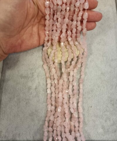 Pembe Kuvars Dogal Tas Dizi Amorf Sekilli 2