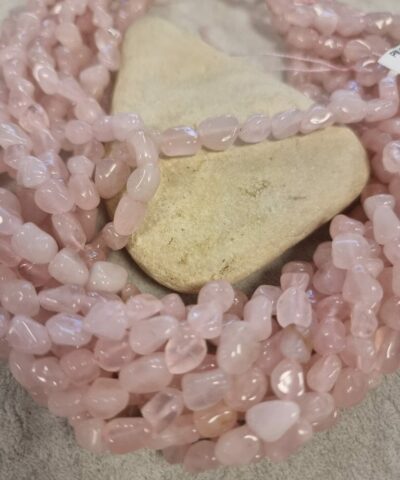 Pembe Kuvars Dogal Tas Dizi Amorf Sekilli