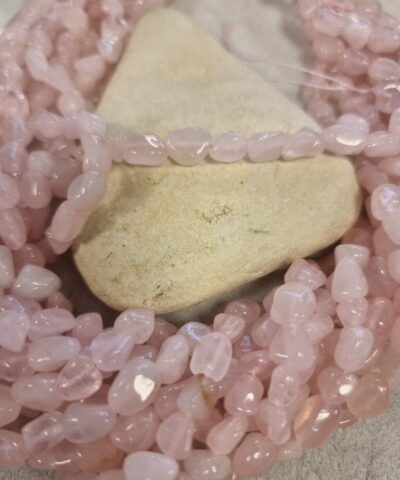 Pembe Kuvars Dogal Tas Dizi Amorf Sekilli 5