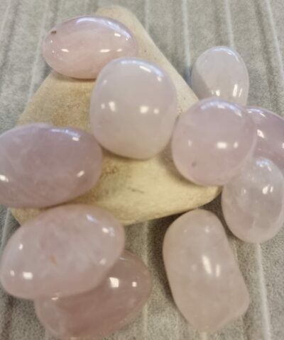 Pembe Kuvars Tamburlanmış Doğal Taş
