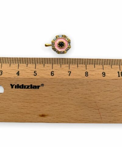 Pembe Mineli Tasli Kolye Ucu 3