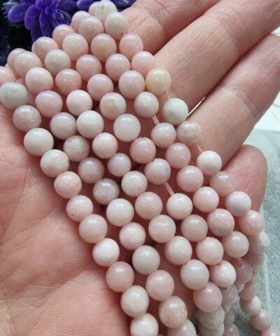 Pembe Opal Dogal Tas Dizi 6 Mm