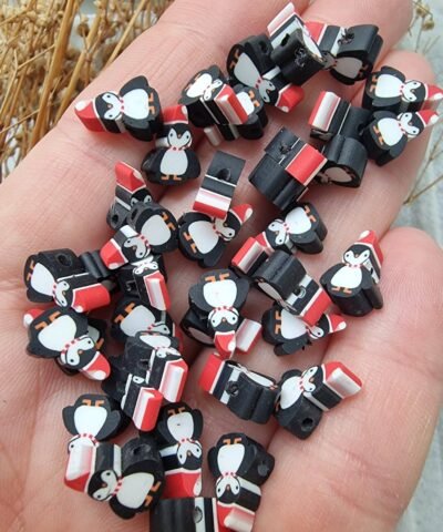 Penguen Yılbaşı Fimo Hamur Obje