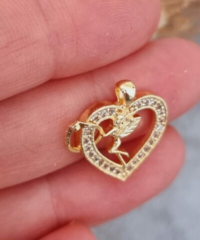 Perili Kalp Zirkon Tasli Kolye Ucu 3