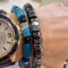 Petek Ortadan Delikli Hematit Dogal Tas 85 Mm
